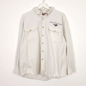 Southwest State University Embroidered Horse Button Down Shirt
